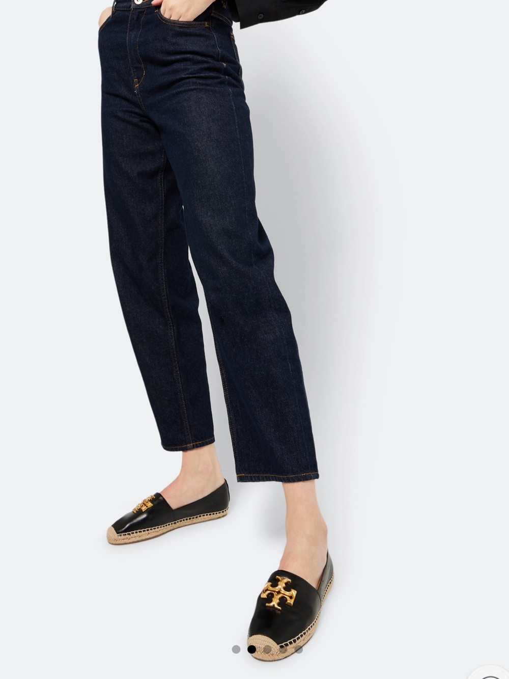 TORY BURCH
Eleanor espadrilles Color: Perfect Black size 6.5 gently used
